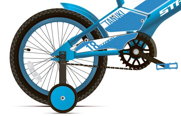 Велосипед Stark Tanuki 18 2020 голубой/белый