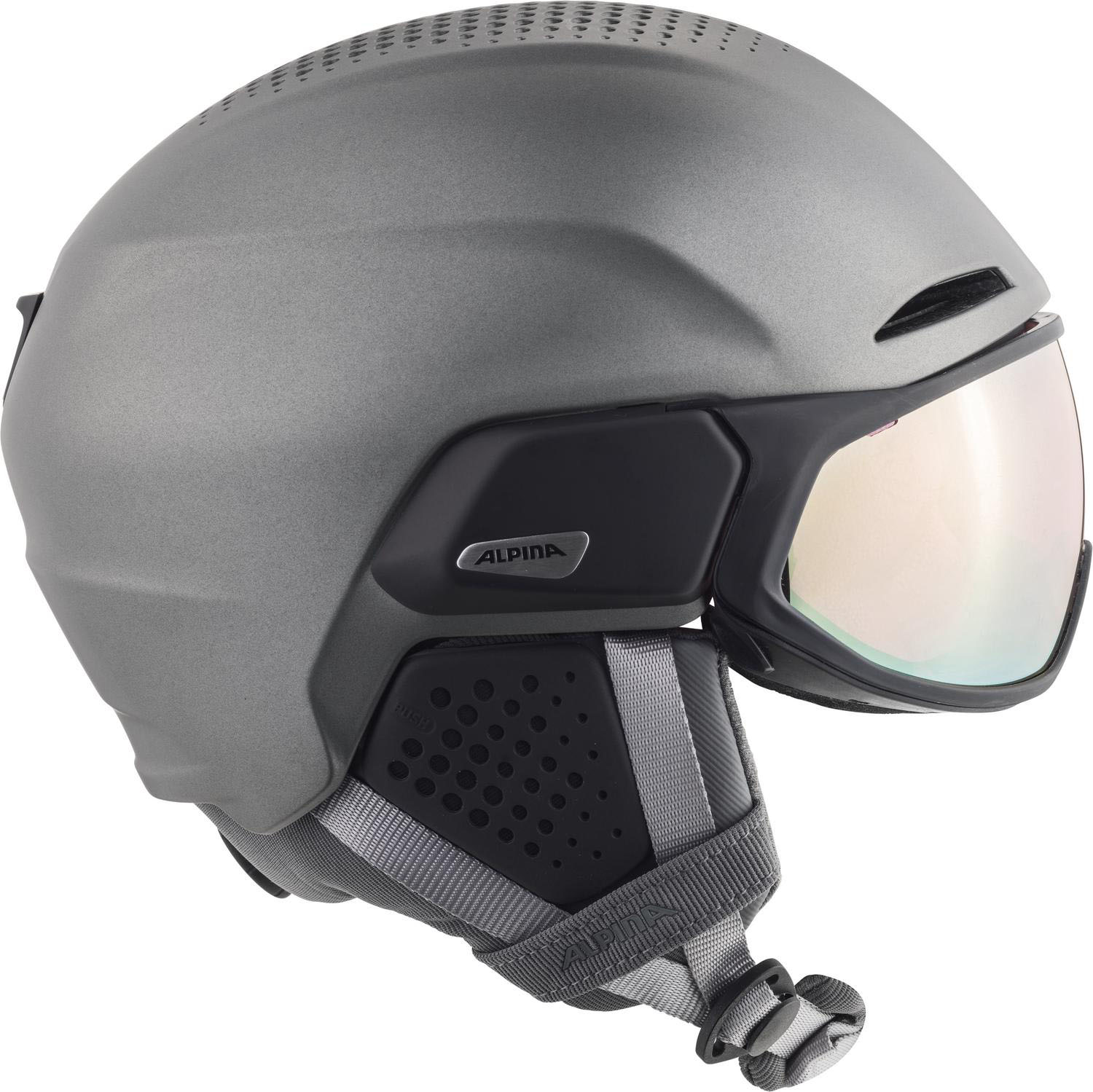 Шлем с визором ALPINA Alto Qv Gunmetal Matt