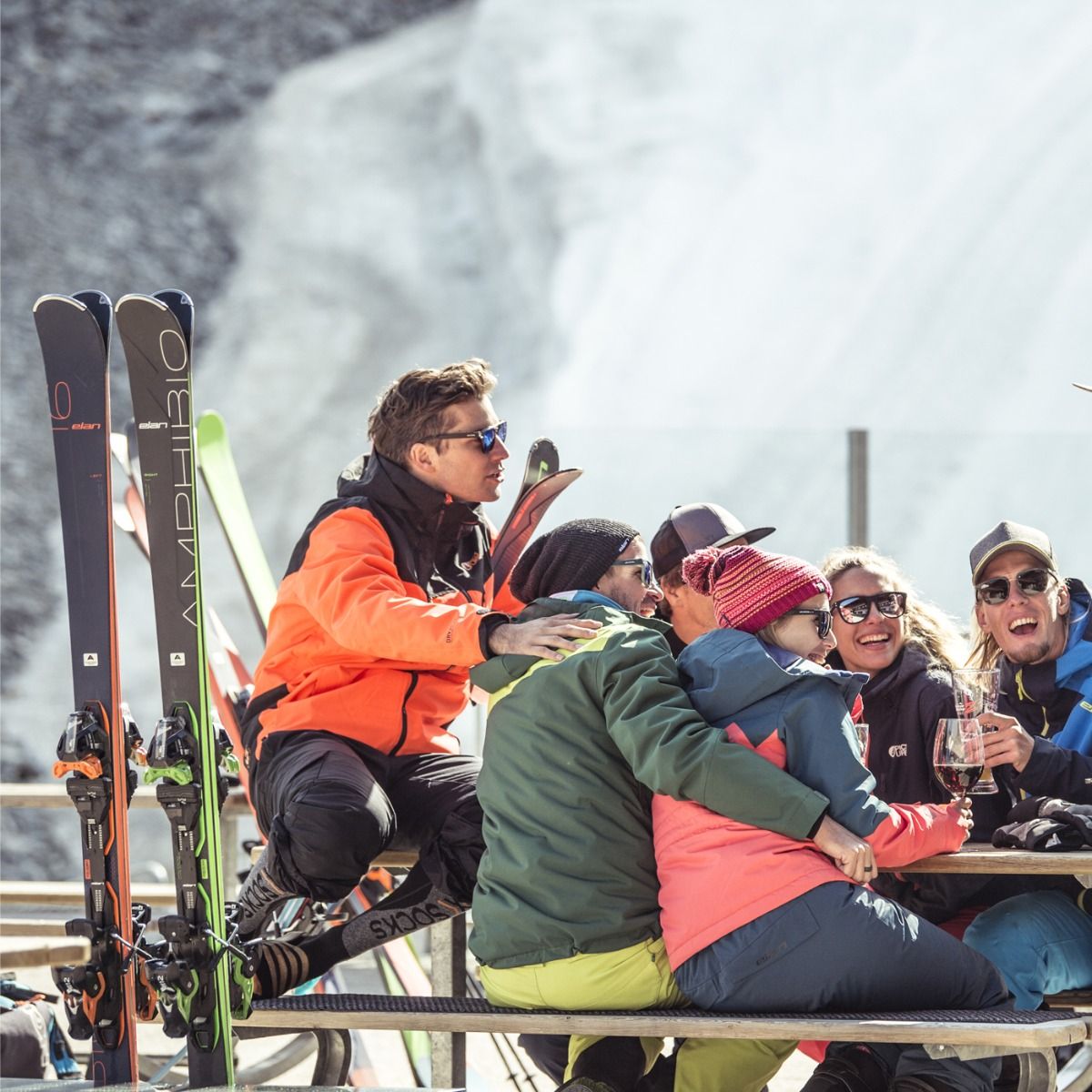 Горные лыжи с креплениями ELAN 2019-20 Amphibio 16Ti FusionX + EMX 12 FusionX