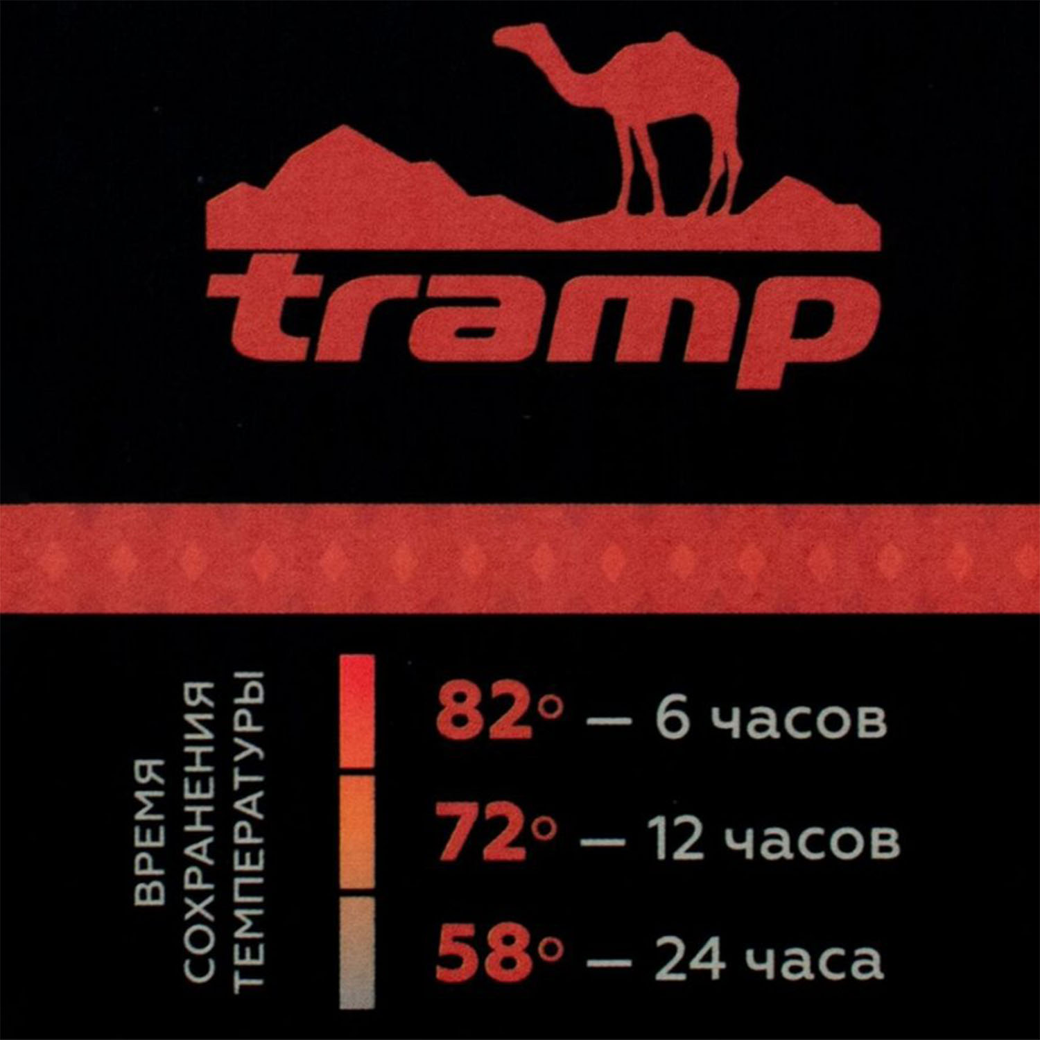 Термос Tramp 0,75 л Черный