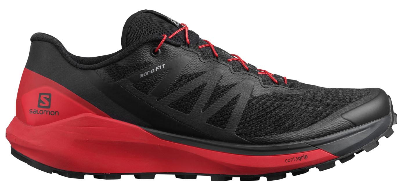 Беговые кроссовки SALOMON Sense Ride 4 Black/Goji Berry