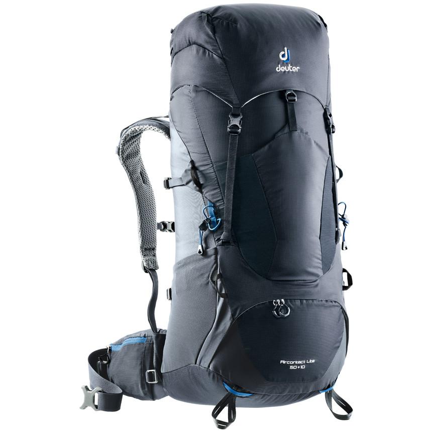 

Рюкзак Deuter 2018 Aircontact Lite 50 + 10 Black-Graphite
