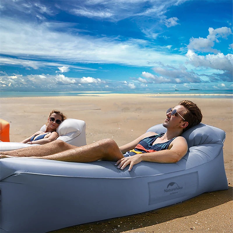 Диван надувной Naturehike 20Fcd-Double Layer Portable Air Sofa With Pillow Orange