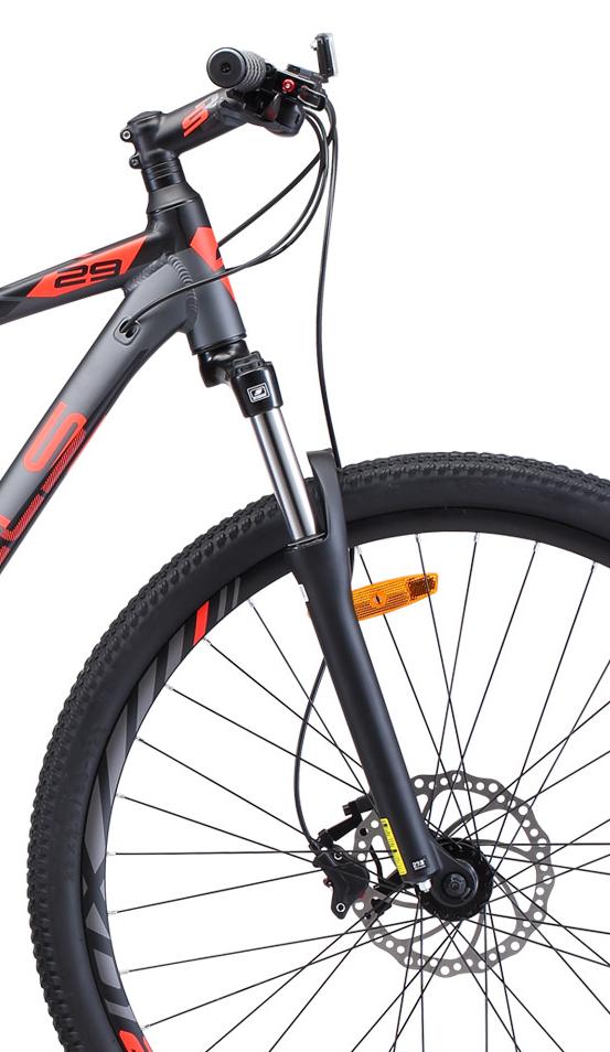 Велосипед Stels Navigator 950 D V010 29 2021 антрацитовый/красный/черный
