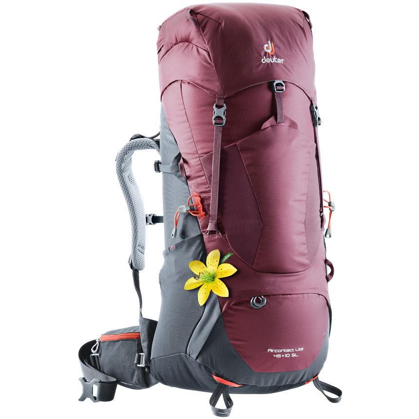 

Рюкзак Deuter 2018 Aircontact Lite 45 + 10 Sl Maron-Graphite
