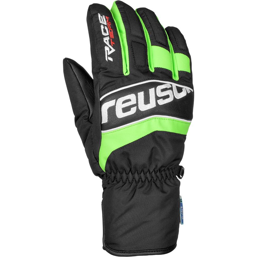 Перчатки горнолыжные REUSCH 2017-18 Ski Race VC R-Tex XT Black/Neon Green