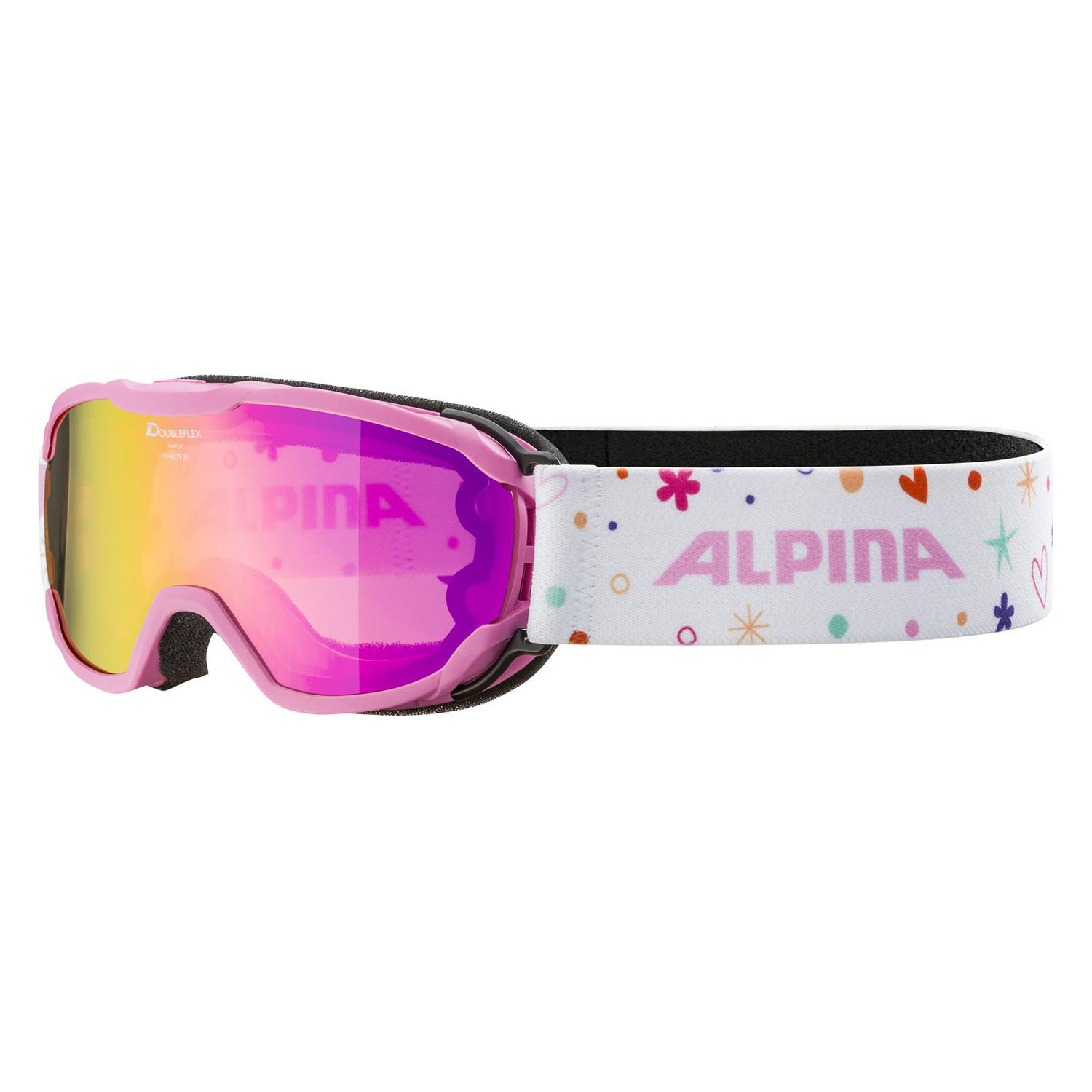 Очки горнолыжные ALPINA Pheos Jr. Q-Lite Rose Matt/Q-Lite Pink S2