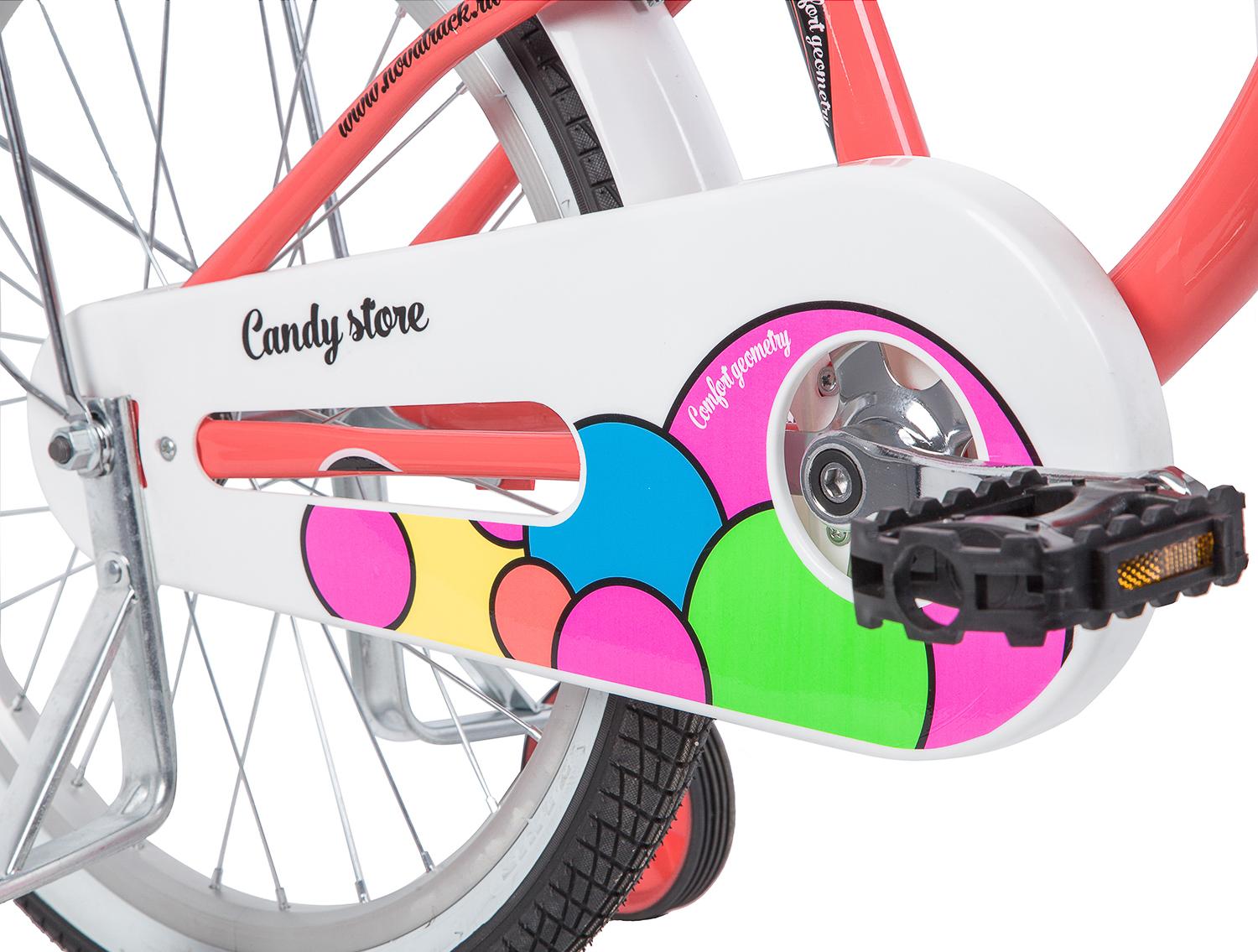 Велосипед Novatrack Candy 20 2021 коралловый