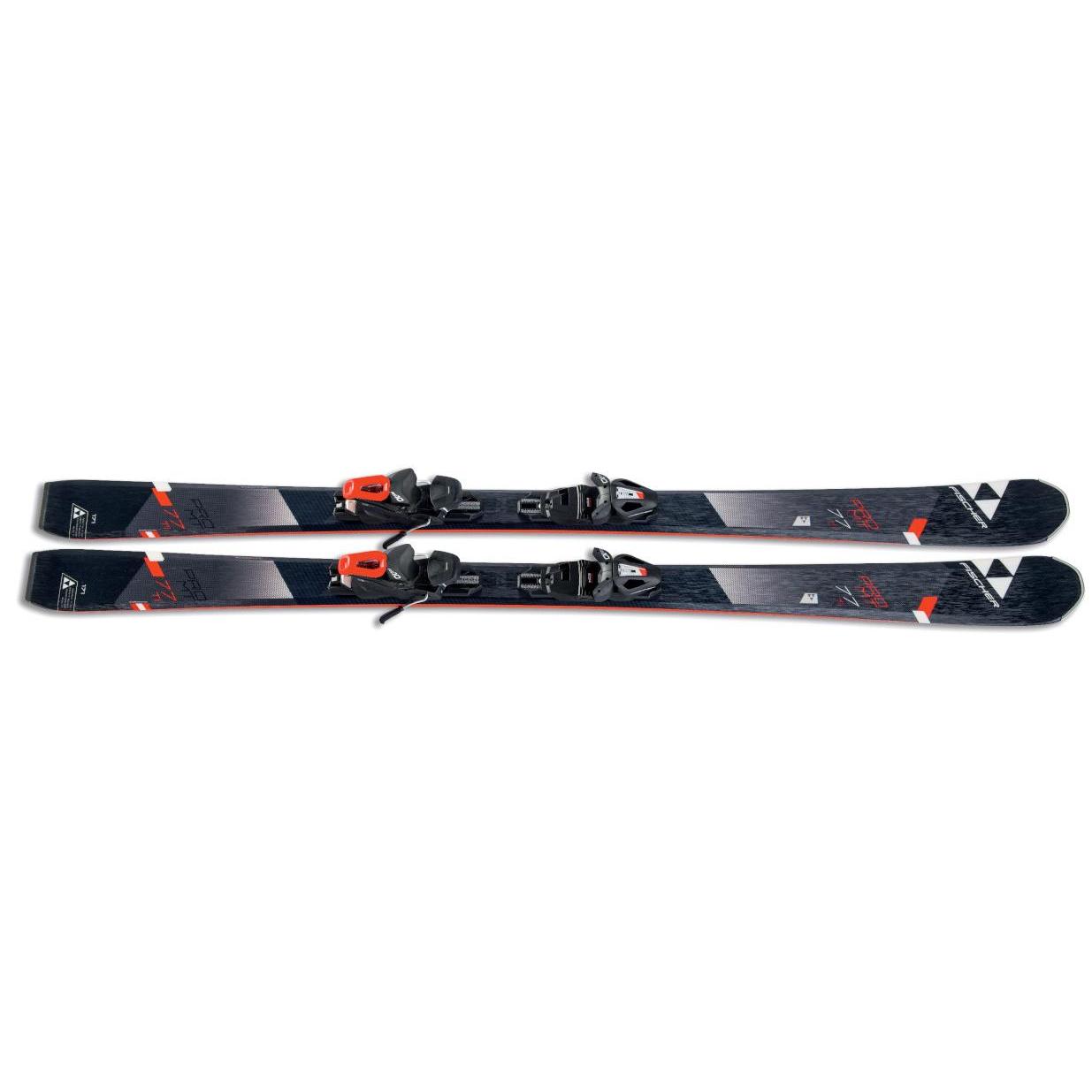 Горные лыжи с креплениями Fischer 2018-19 PRO MT 77 TI TWIN POWERRAIL \ RS10 GW POWERRAIL BRAKE 78 [G] черн./бел./кр.