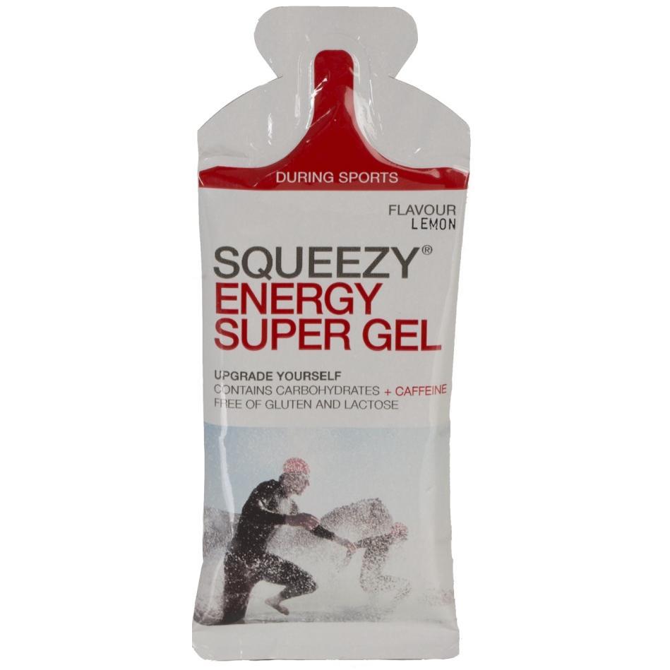 Гель SQUEEZY Energy Super Gel, с электролитами и кофеином, 33г, лимон
