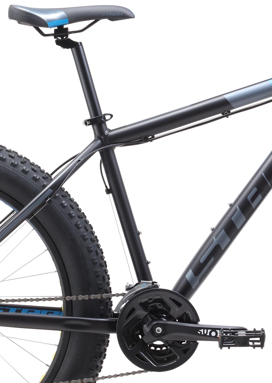 Велосипед Stark Fat 26.2 HD 2019 Черный/Голубой/Серый
