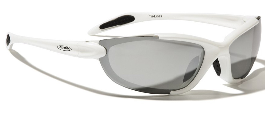 

Очки Солнцезащитные Alpina Tri-Lines White/black Mirror S3 / Clear S0/ Orange Mirror S2
