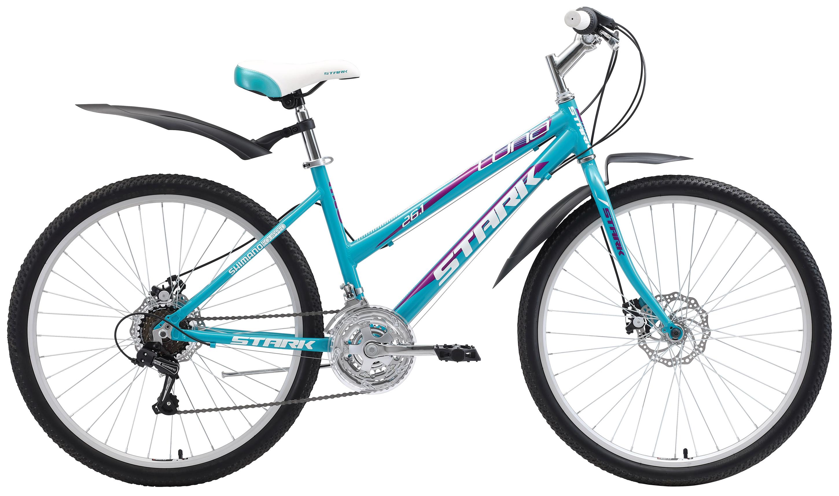 

Велосипед Stark Luna 26.1 Rd 2018 Light Blue/purple/white