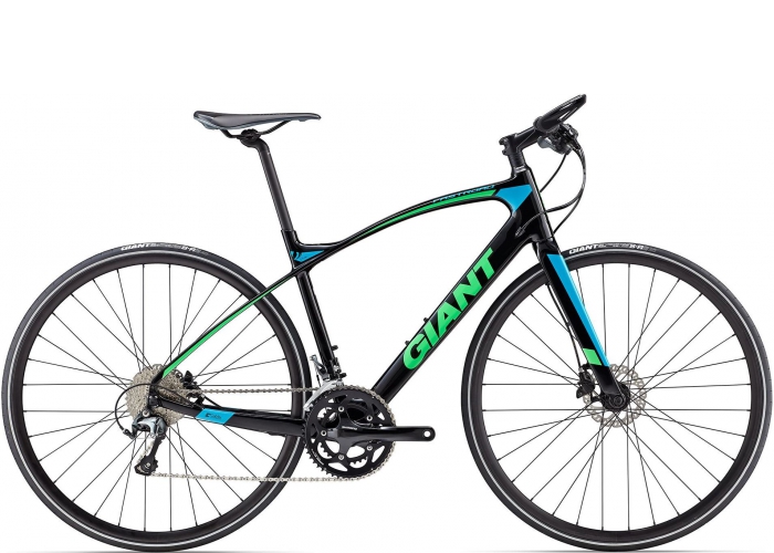 

Велосипед Giant Fastroad Comax 2 2017 Черный/зеленый/синий