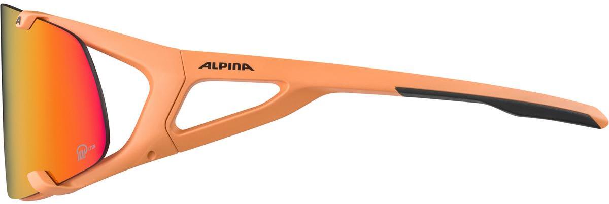 Очки солнцезащитные ALPINA Hawkeye S Q-Lite Peach Matt/Q-Lite, Pink Mirror, Cat. 2, Hydrophobic, Fogstop