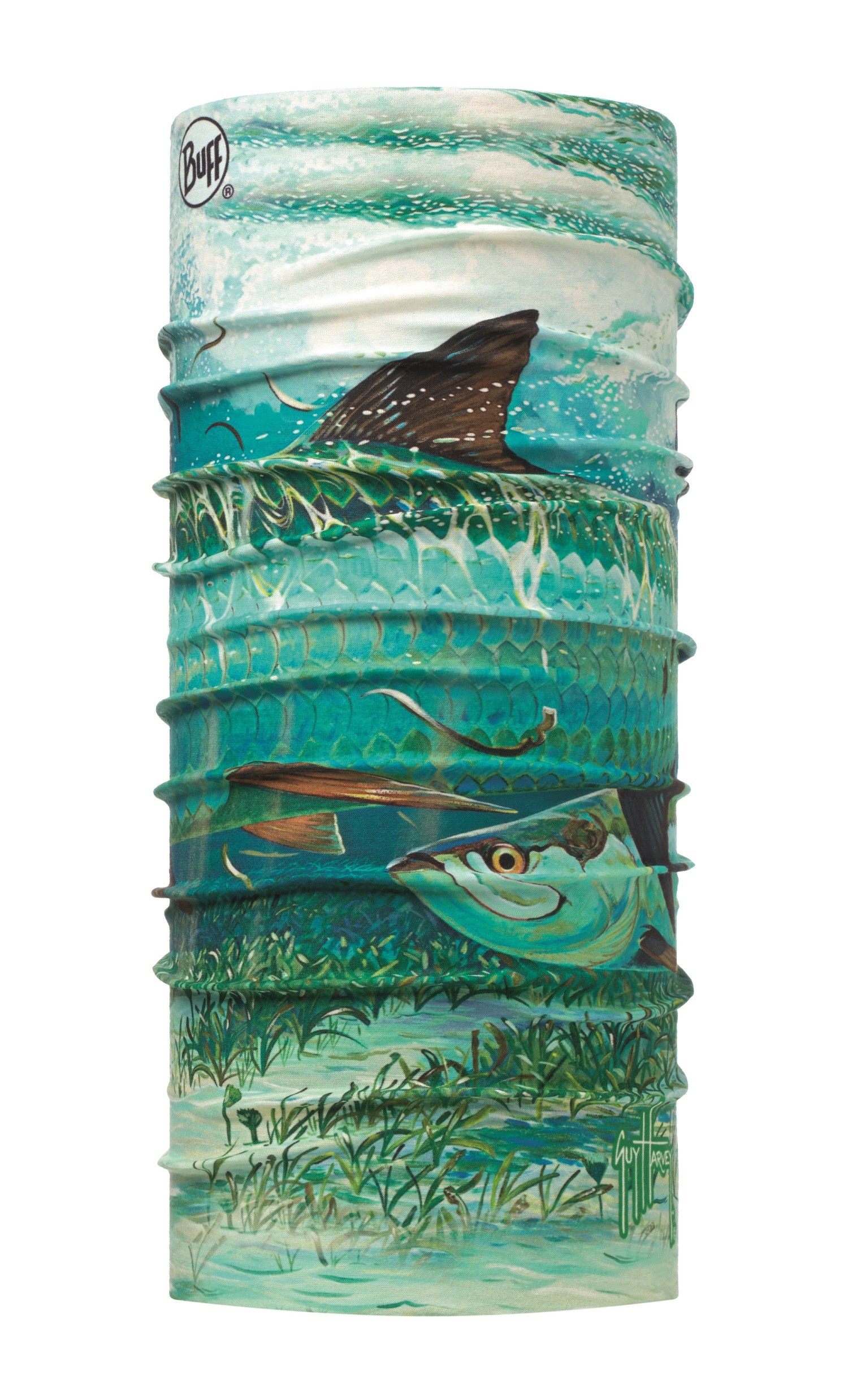 

Бандана Buff Uv Protection Guy Harvey Silver Kings