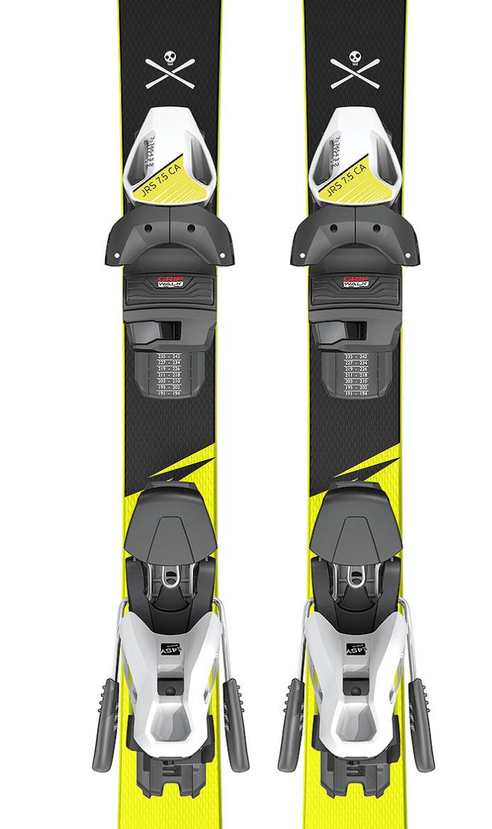 Горные лыжи с креплениями HEAD 2021-22 WC iRace Team SW JRS+JRS 7.5 GW CA BRAKE 78 [H] Black/Neon Yellow