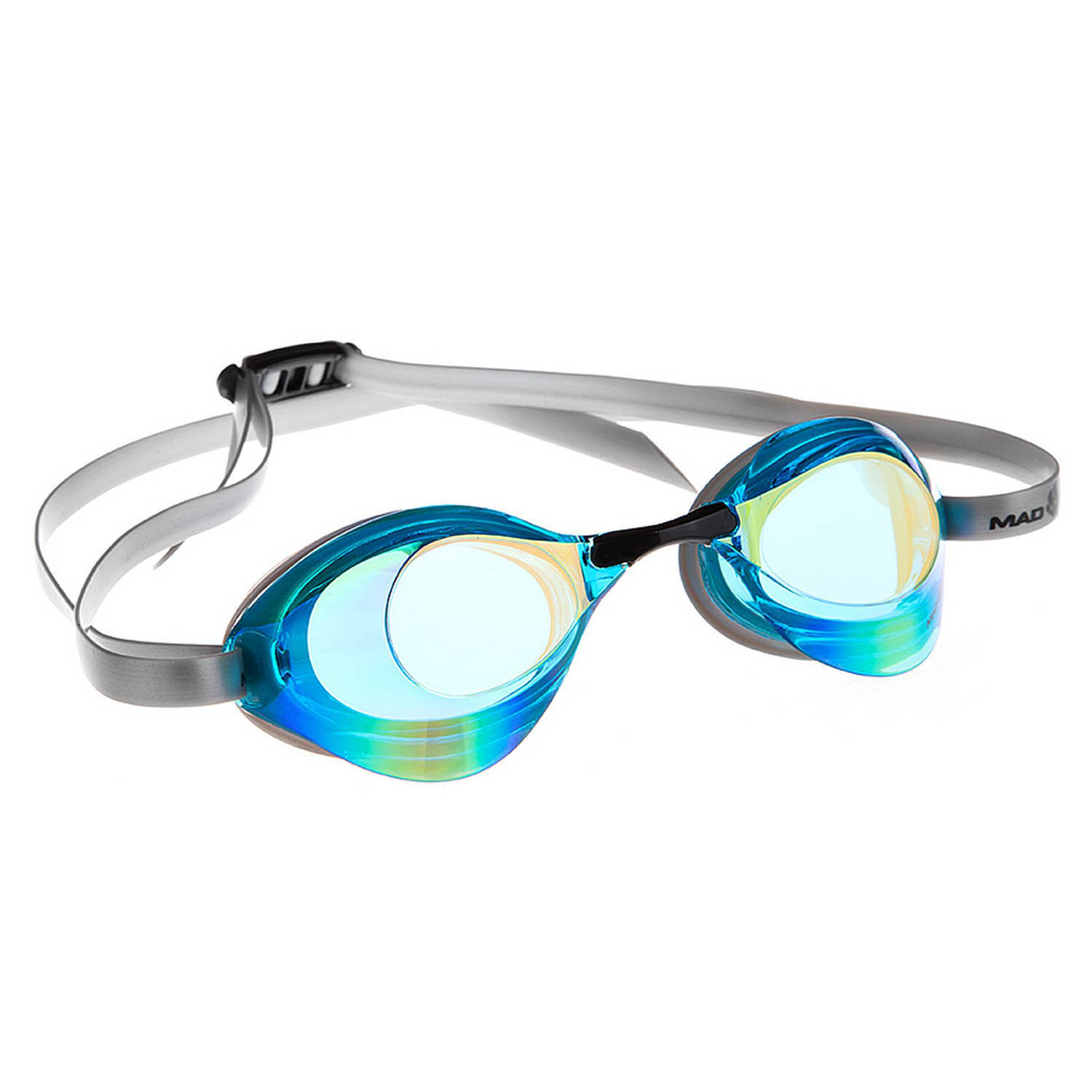 Очки для плавания MAD WAVE Turbo Racer II Rainbow Turquoise – купить по ...