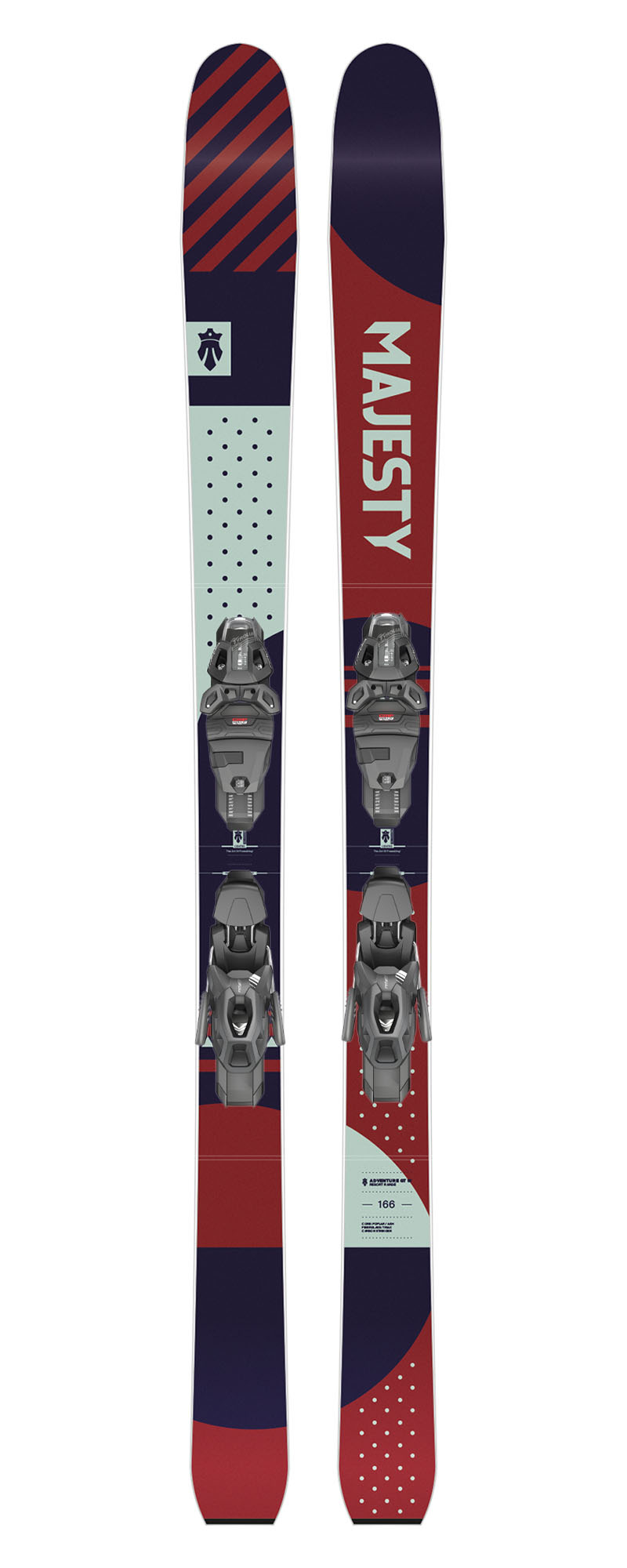 Горные лыжи с креплениями MAJESTY Adventure GT W + PRW 11 GW brake 90 [G] Red/Blue
