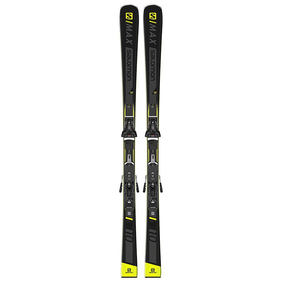 Горные лыжи с креплениями SALOMON 2019-20 S/Max 10 + Z11 Walk Black/Yellow