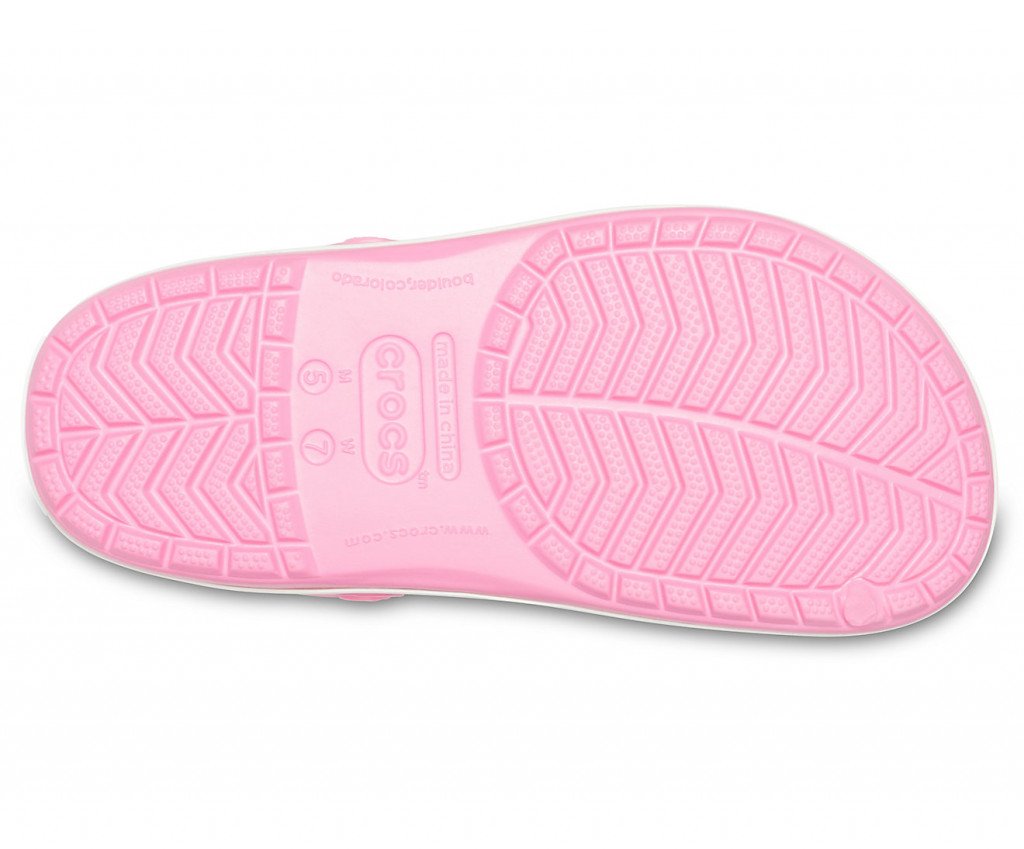 Сандалии Crocs Crocband Pink Lemonade/White