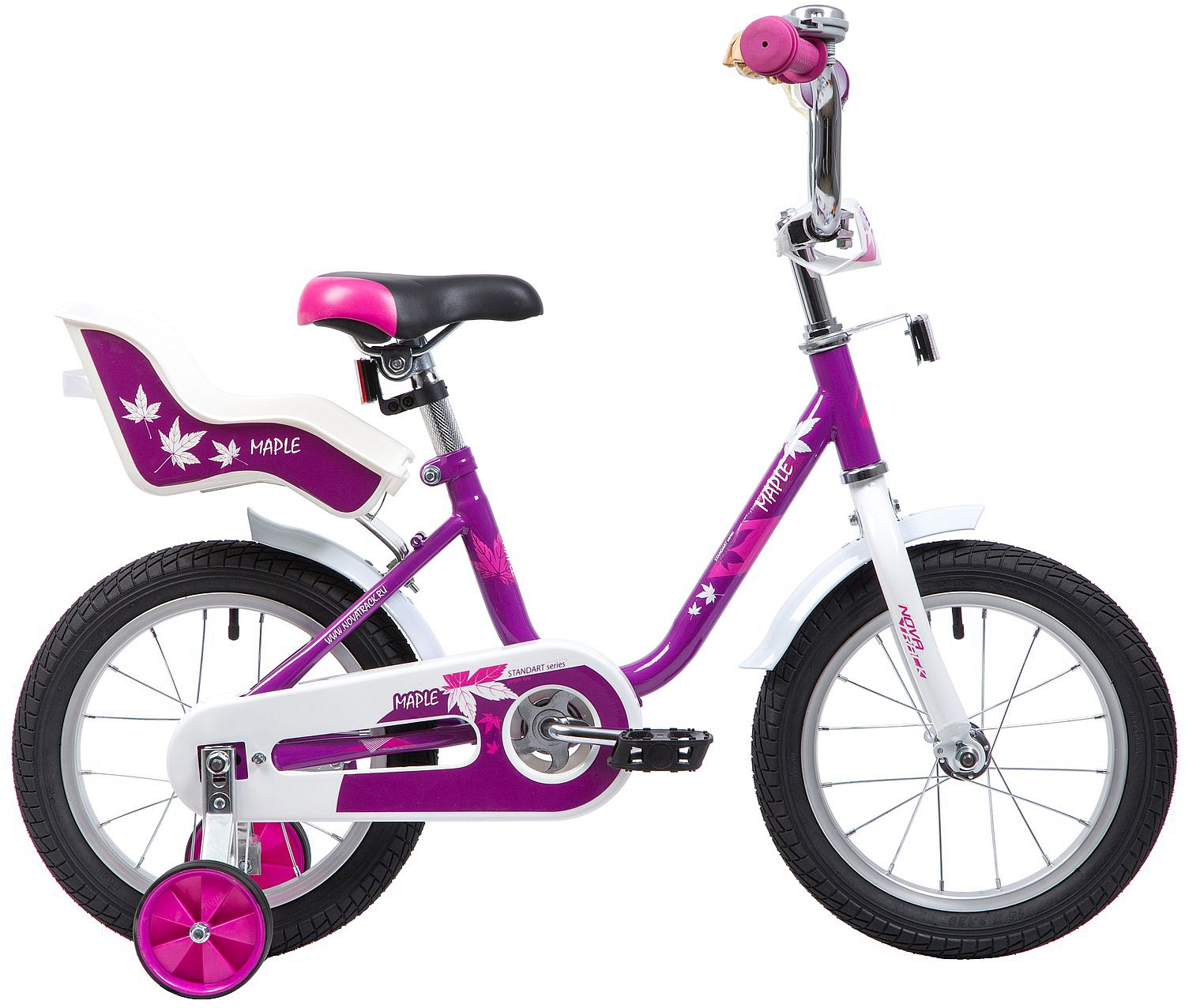 Велосипед Novatrack Maple 14 2022 фиолетовый