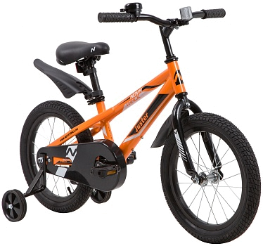 Велосипед Novatrack Juster 16 2021 оранжевый