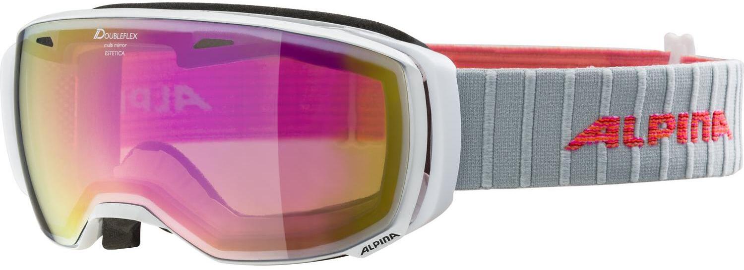 Очки горнолыжные ALPINA Estetica M White/Pink Sph.