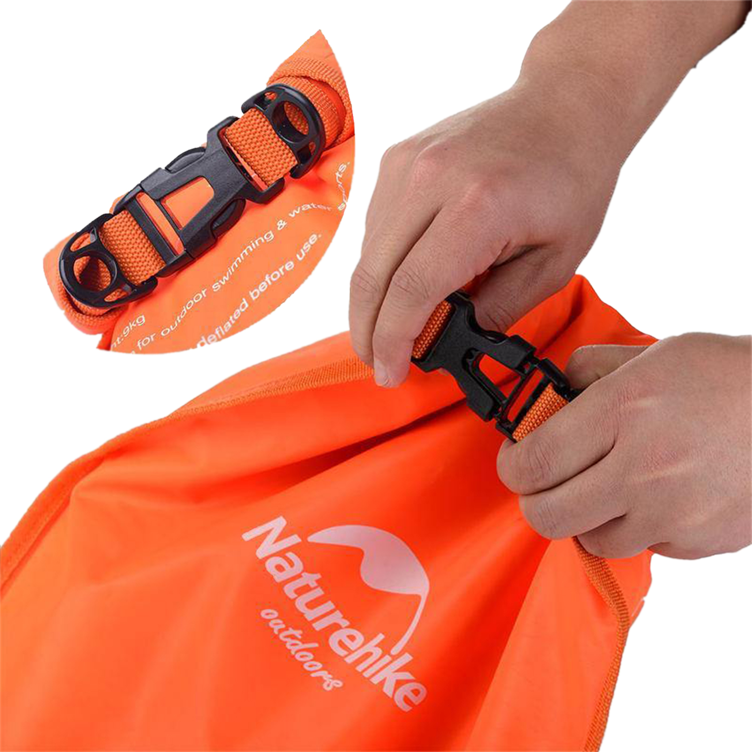 Гермомешок Naturehike 28L inflatable waterproof bag Orange