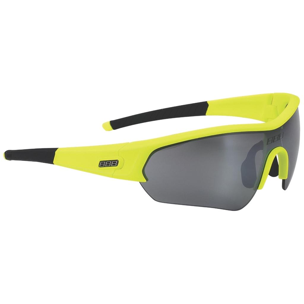 Очки Солнцезащитные Bbb Select Neon Yellow Pc Smoke Flash Mirror Lens Черный