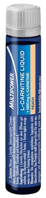 Напиток Multipower L-Carnitine Liquid Peach 1 amp
