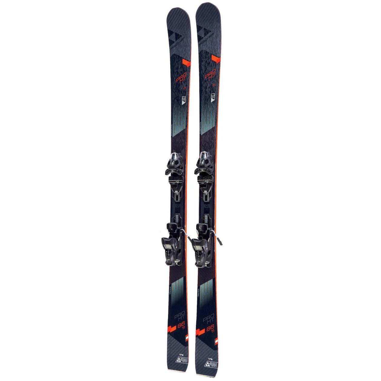 Горные лыжи с креплениями Fischer 2018-19 PRO MT 86 TI TWIN POWERRAIL \ MBS 12 POWERRAIL BRAKE 85 [F] черн.