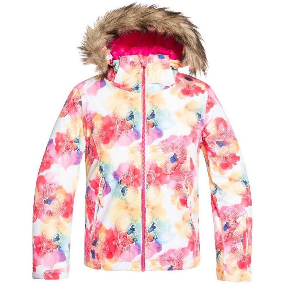 Куртка сноубордическая Roxy 2019-20 Jet Ski Bright White Aquarel Flowers