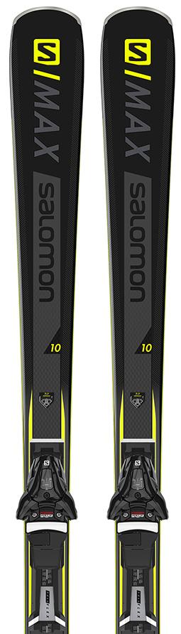 Горные лыжи с креплениями SALOMON 2019-20 S/Max 10 + Z12 Black/Yellow