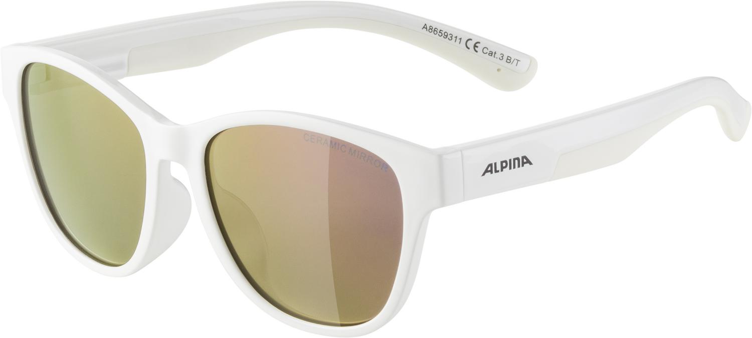 Очки солнцезащитные ALPINA Flexxy Cool Kids II White Gloss/Pink Mirror Cat. 3