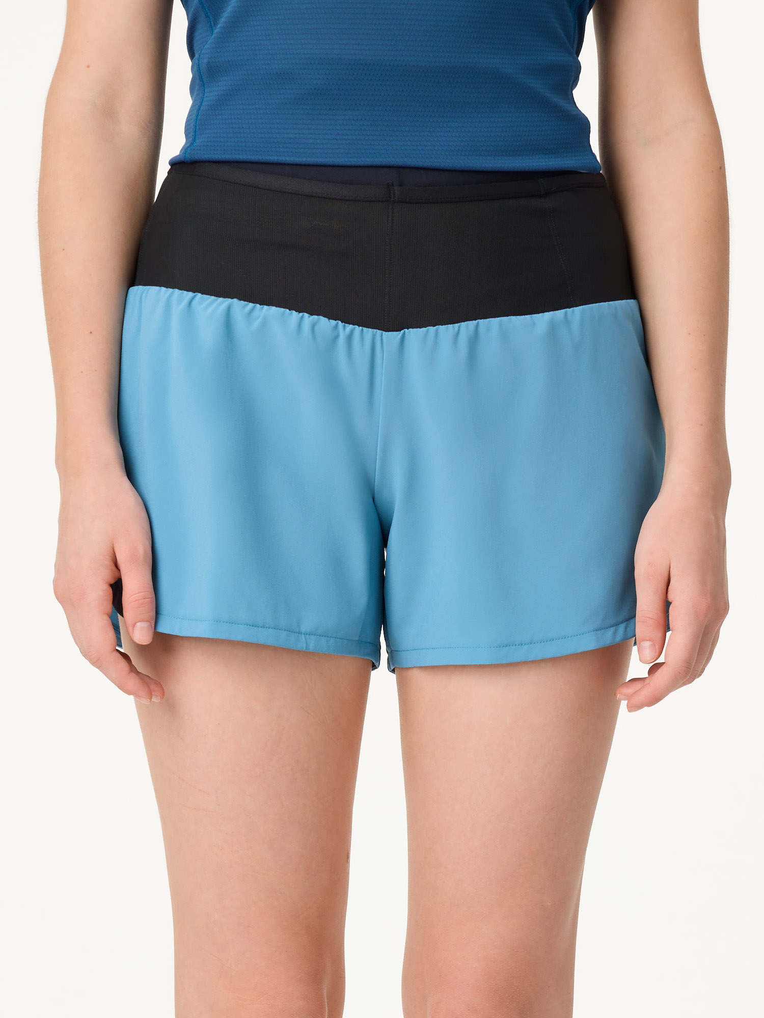 Шорты для бега женские Mizuno Active Multi Pocket 5 Inch Larkspur