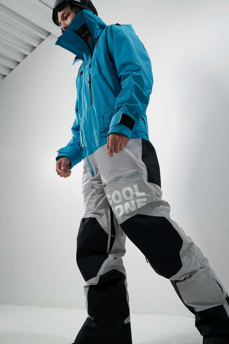 Комбинезон сноубордический COOL ZONE 2020-21 Track лазурный/холодный серый