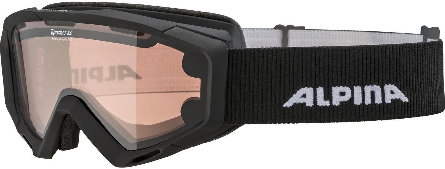 Очки горнолыжные Alpina 2020-21 Panoma S Magnetic Q+S Black Matt/SL Black