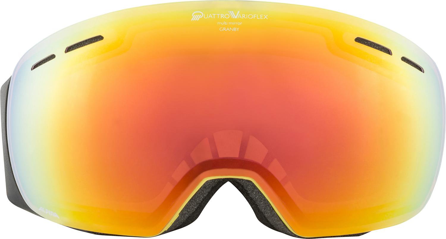 Очки горнолыжные Alpina 2020-21 Granby QVM curry red sph.