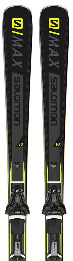 Горные лыжи с креплениями SALOMON 2019-20 S/Max 10 + Z11 Walk Black/Yellow