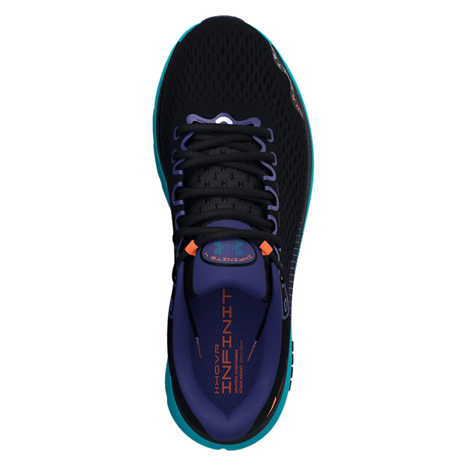 Under armour shoes black and blue hotsell