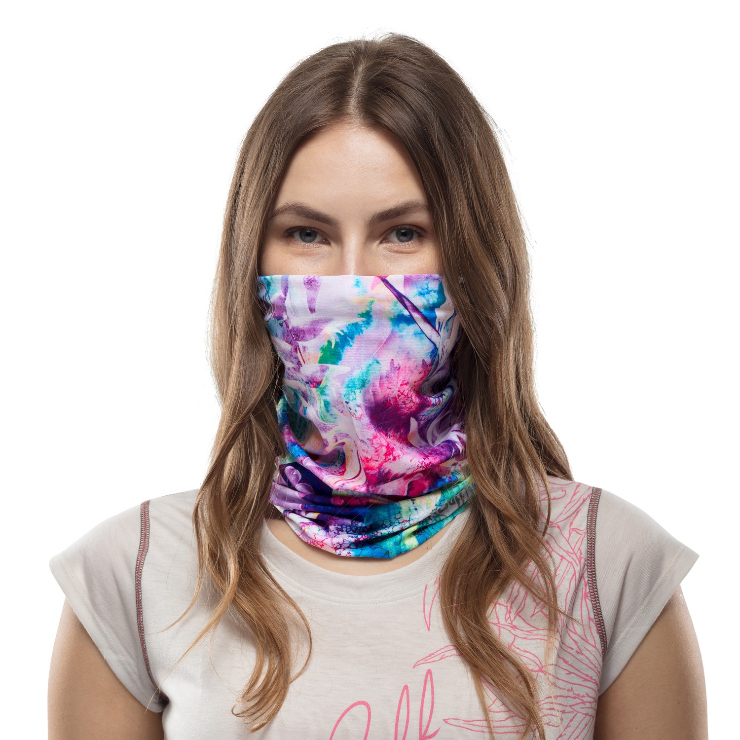 Бандана Buff CoolNet UV+ Neckwear Ray Rose Pink