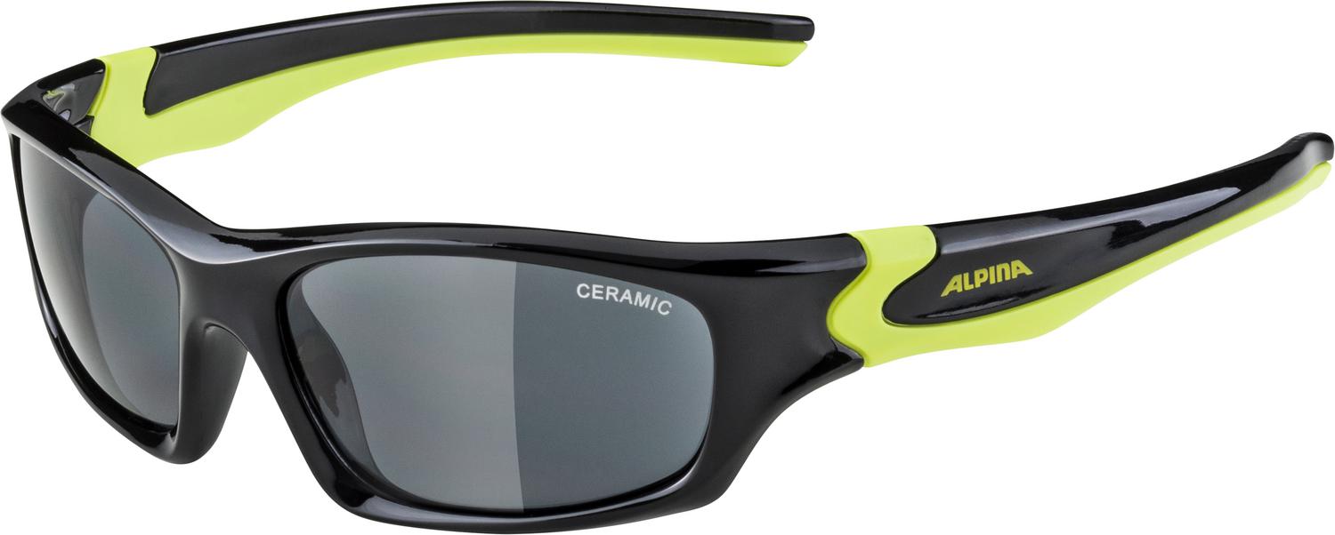 Очки солнцезащитные ALPINA Flexxy Teen Black-Neon Yellow Gloss/black Cat. 3