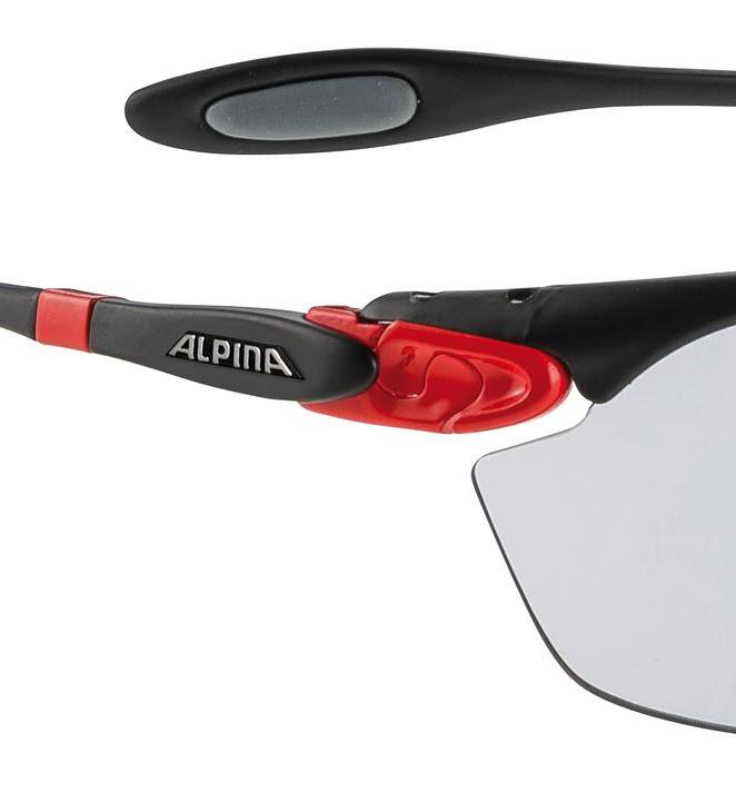 Очки солнцезащитные Alpina Twist three 2.0 vl Black Matt-Red