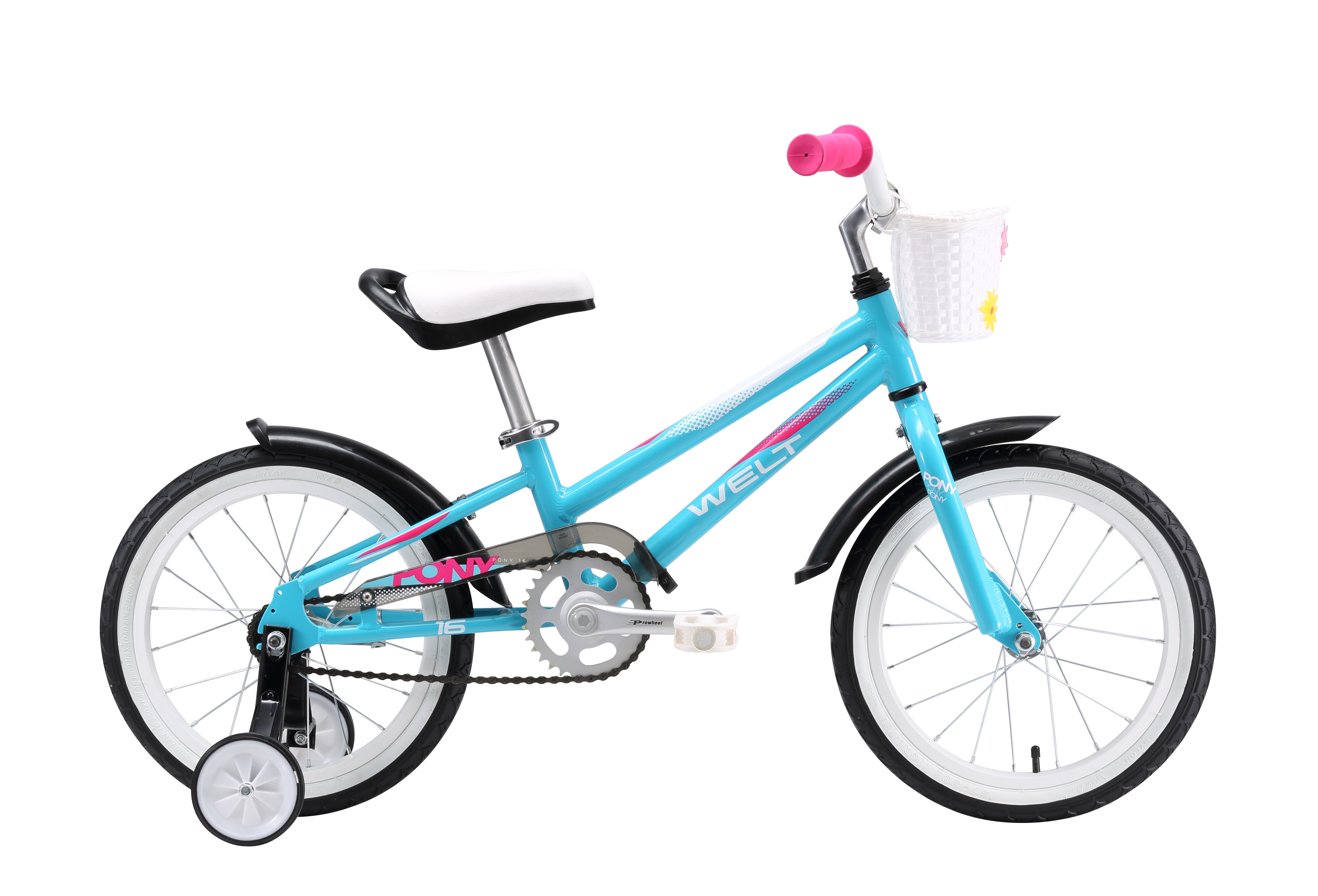 Велосипед Welt 2018 Pony 16 Light Blue/pink/white