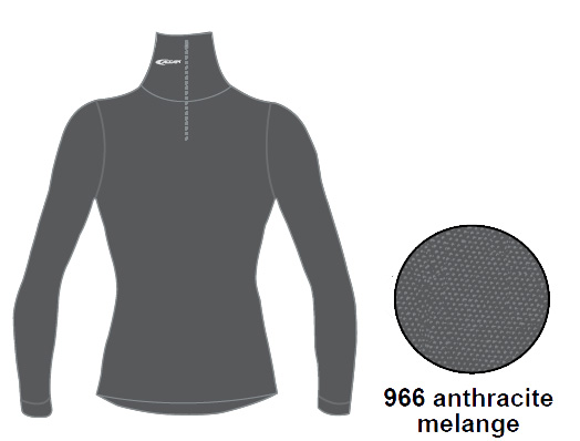 

Футболка С Длинным Рукавом Accapi Turtleneck Sw. 1/2 Zip Lady (Anthracite) Серый