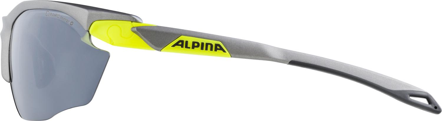 Очки солнцезащитные Alpina 2020 Twist Five HR CM+ Tin Matt-Neon Yellow/Black Mirror