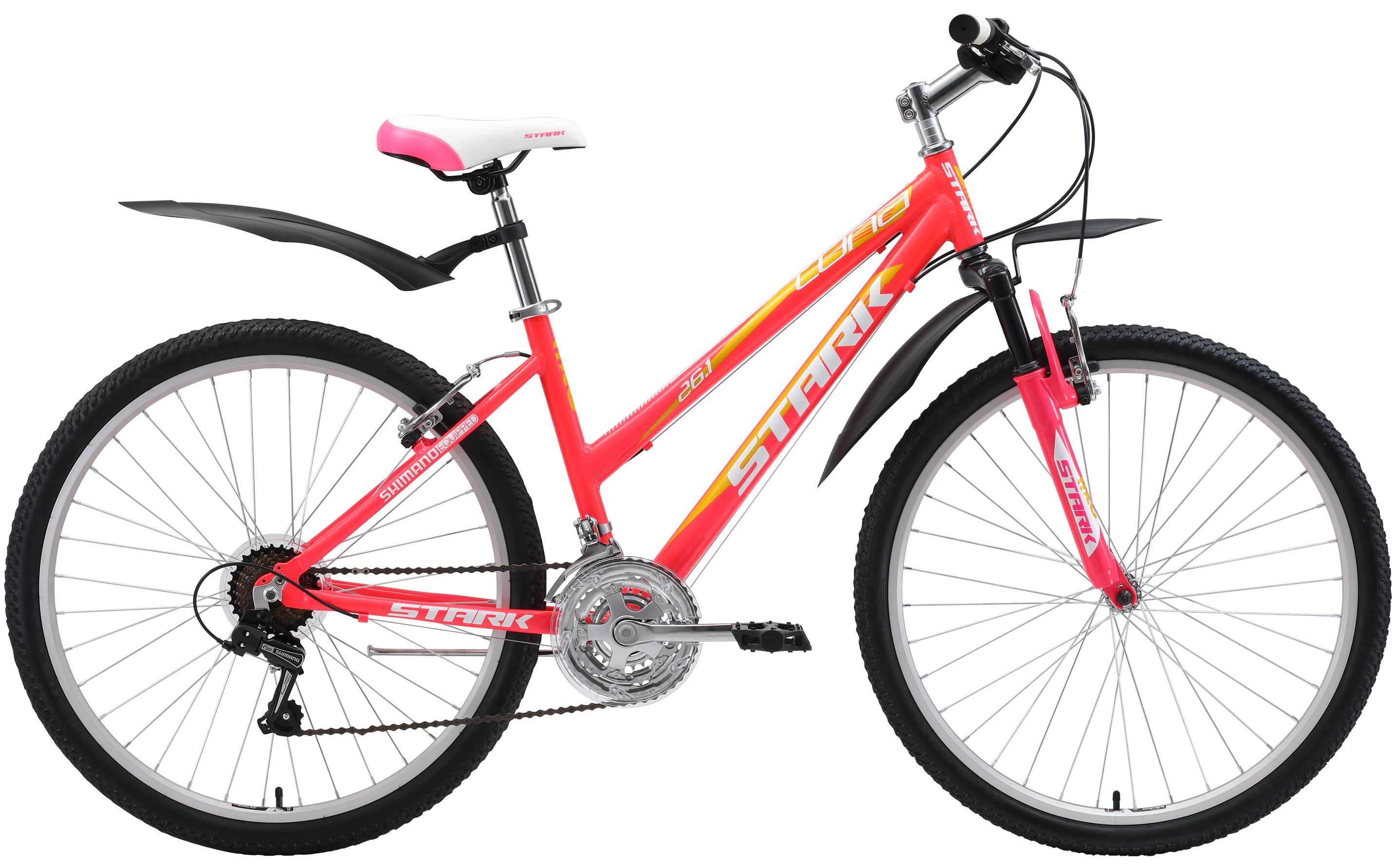 

Велосипед Stark Luna 26.1 V 2018 Pink/yellow/white