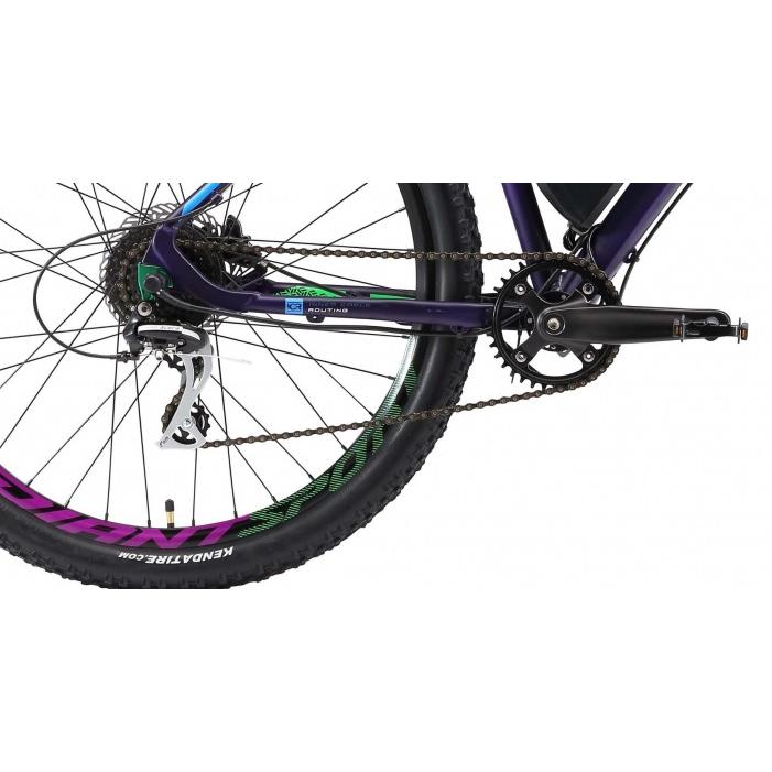 Велосипед Welt Rockfall 1.0 E-Drive 2018 matt violet/green/blue