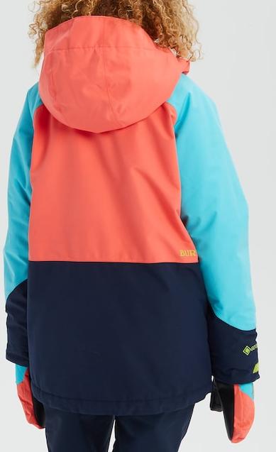 Куртка сноубордическая детская BURTON 2019-20 KD GORE STARK JK Blue Curacao/Dress Blue/Georgia Peach
